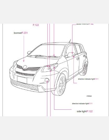 toyota ist 2010-2011 owners manual in english